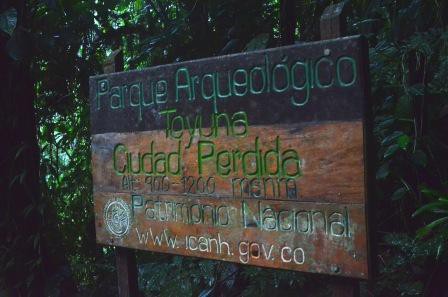 Entrée de la cité perdue, Ciudad Perdida